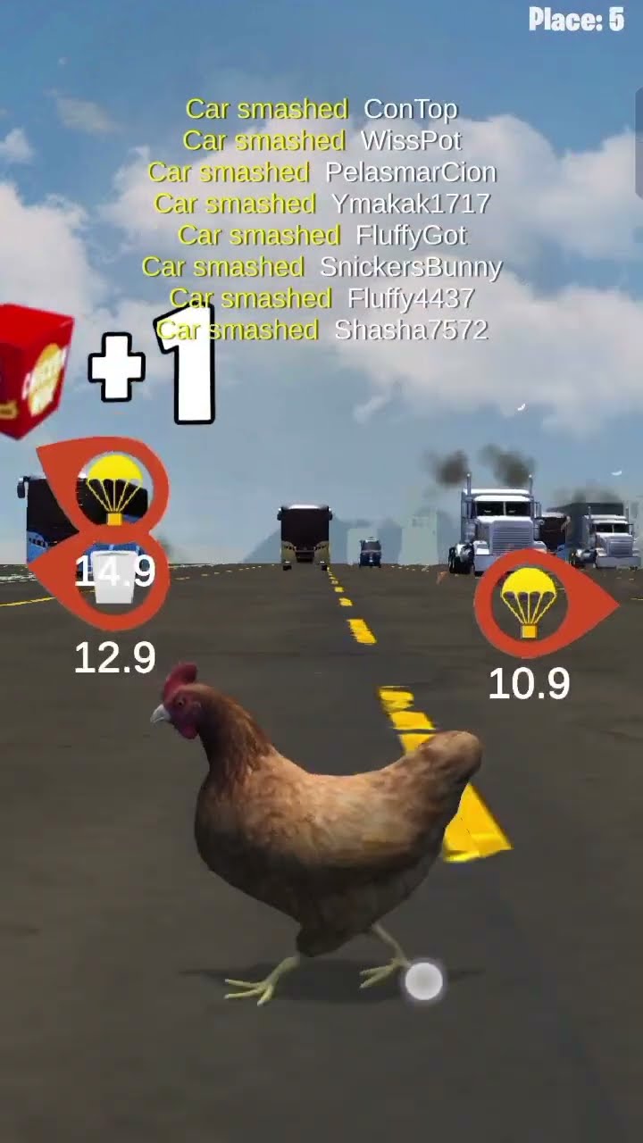 chicken crossing road gambling game stake